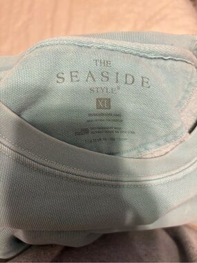 The Seaside Style Women's Light Blue Sweatshirt Hoodie